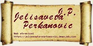 Jelisaveta Perkanović vizit kartica